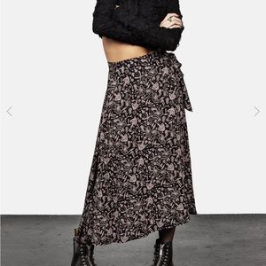 Disturbia micophile mushroom midaxi wrap skirt